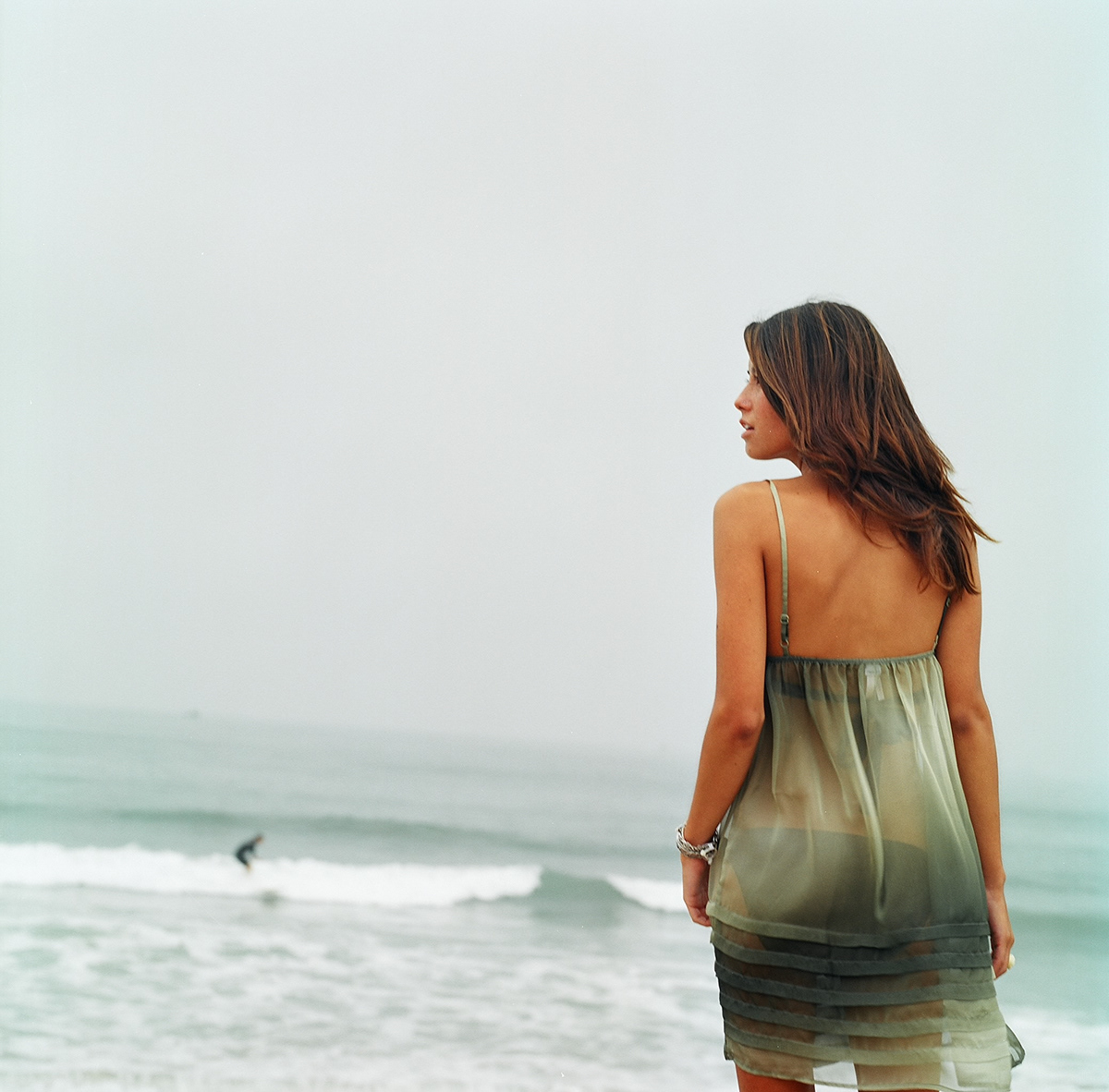 swimwear BEACHWEAR sasha gold prentice danner model beach Film Camera Hassleblad undisclosed
