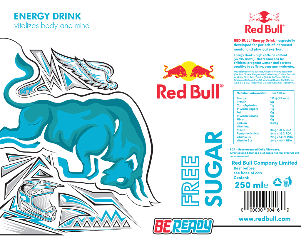 #illustration #redbull #package  #packaging #graphic #Design