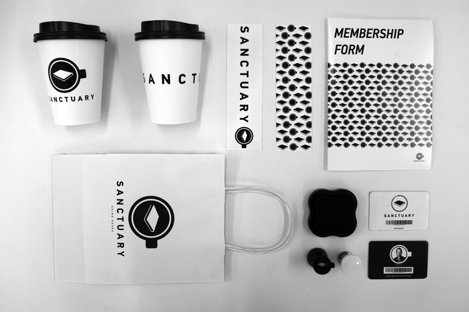 Adobe Portfolio library Rebrand black White marketing   Guerrilla marketing logo Logo Design Corporate Identity Coffee coffee branding library branding monochrome restaurant