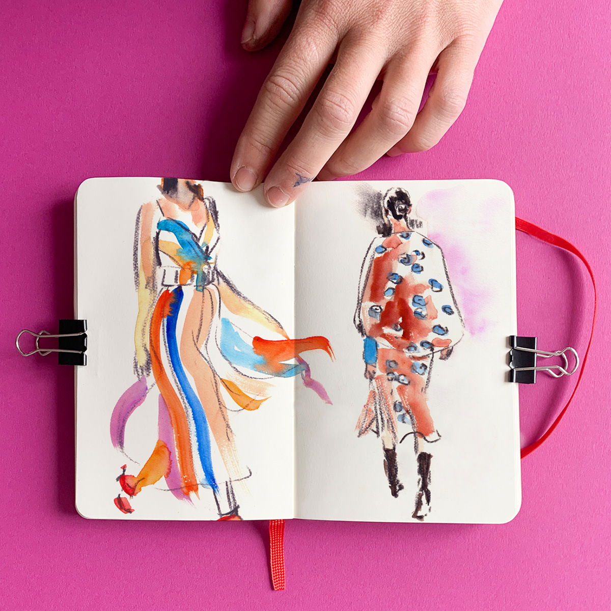 artist books Drawing  Fashion  fashionsketch illustrationartist sketch sketchbooks sketching watercolor