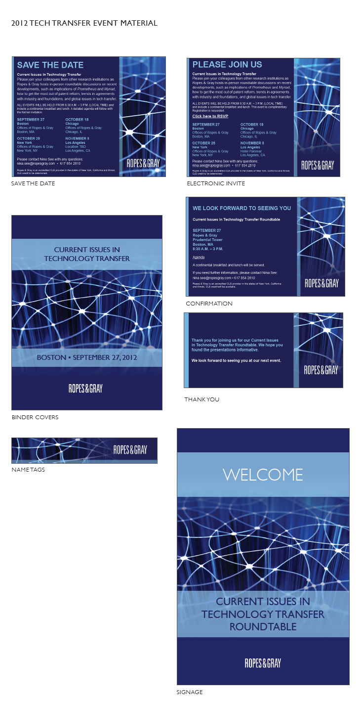 print  event-branding Event Life Sciences brochure co-brand digital Identity System