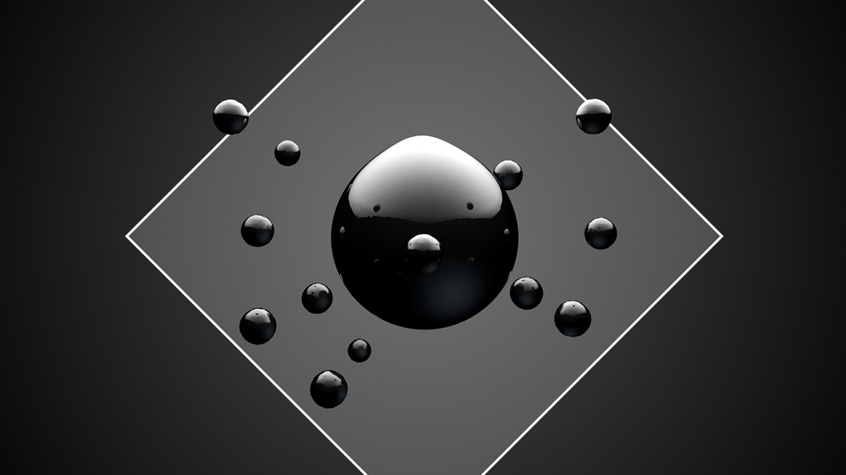 after effects 3D 2D Ambient balls displasment Pack logo reveal shapes White black cinematic dark after effects templates