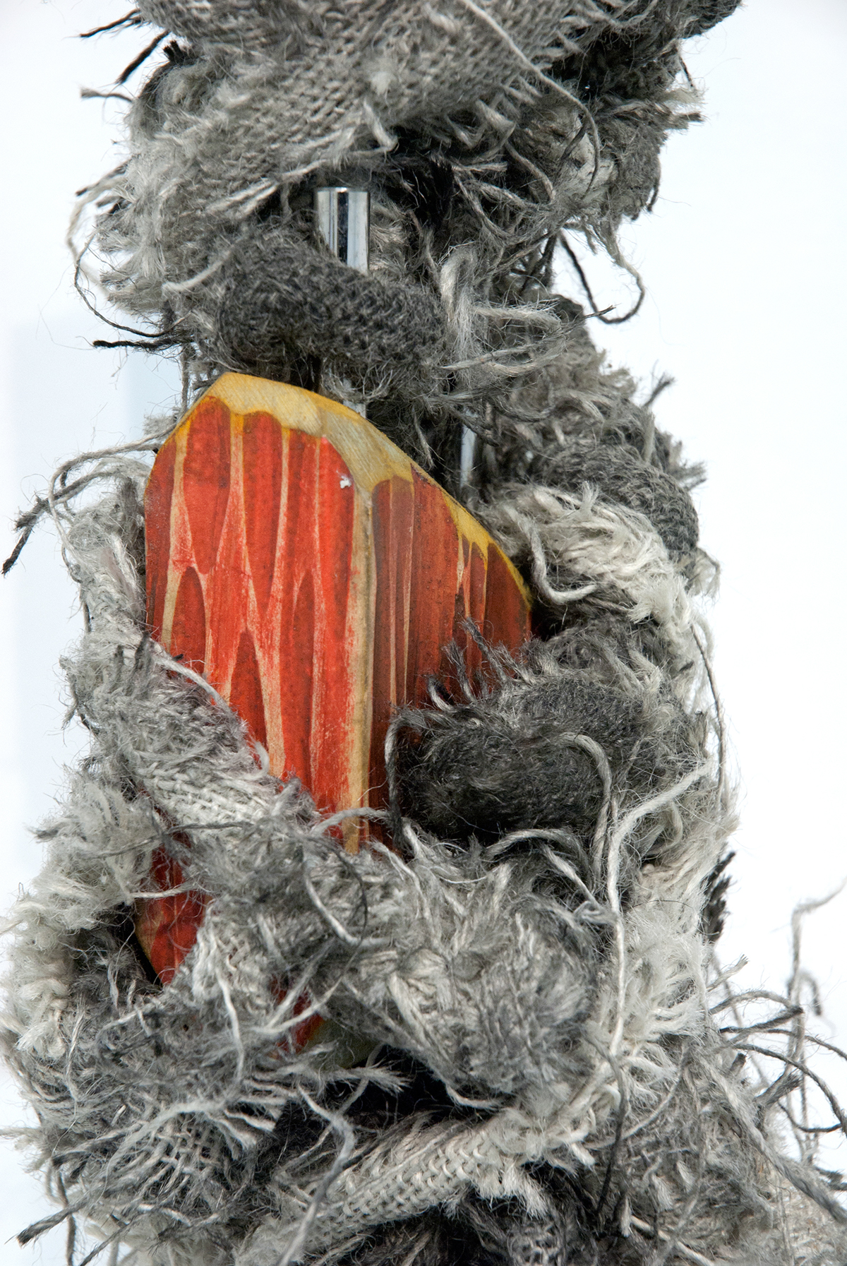 sculpture fiber textile wood steel metal abstract Formalist conceptual