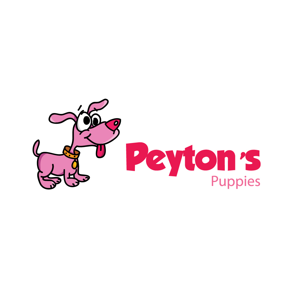 logo cartoon Character cute puppy petstore