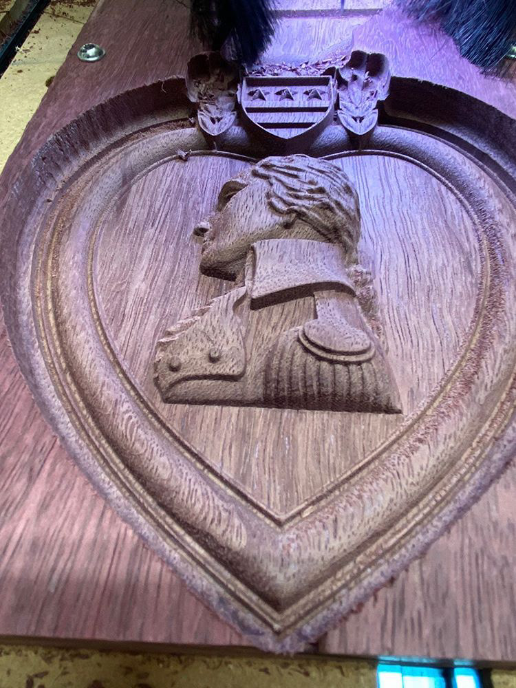 3D artcam award bas relief cnc Medal Military purple heart sculpture wood carving