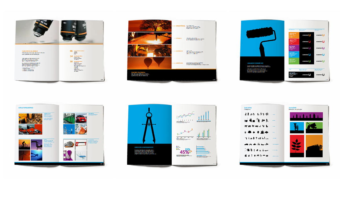 identity brochure brand book territory steel colorful vibrant guidelines