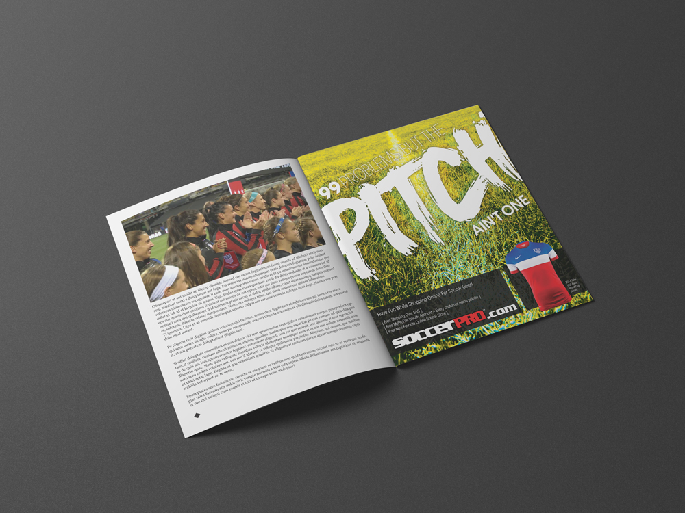 howler magazine graphic design  Print Advertisements print design  soccer art direction  soccer magazine