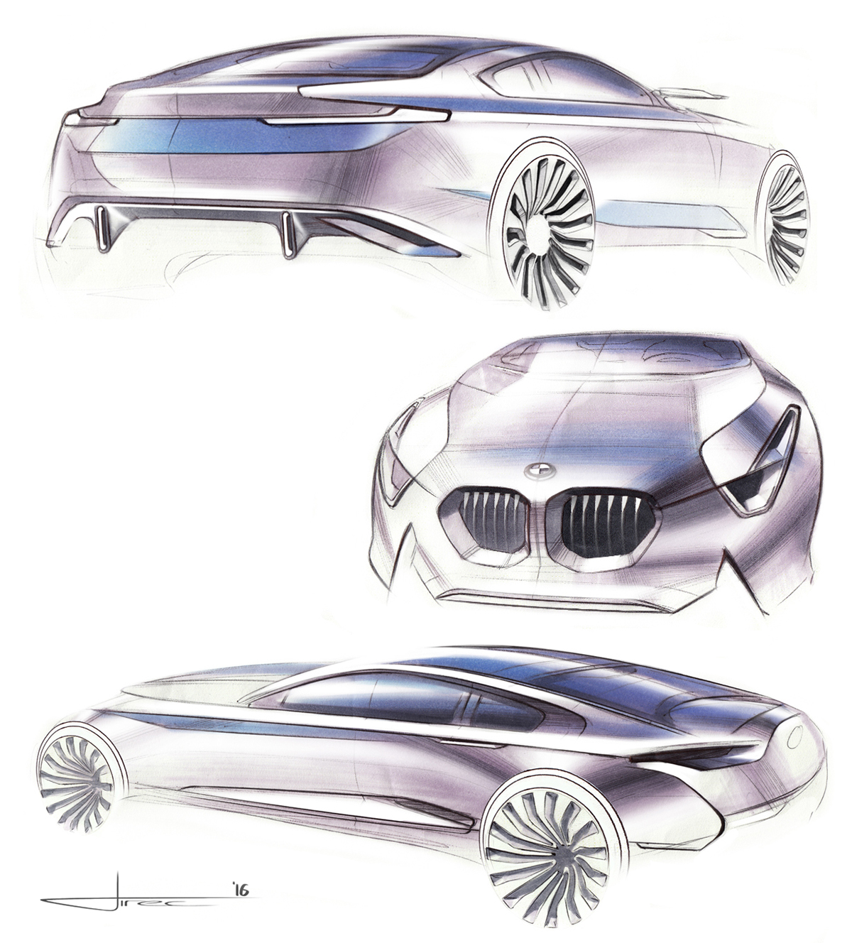 БМВ скетч car Design