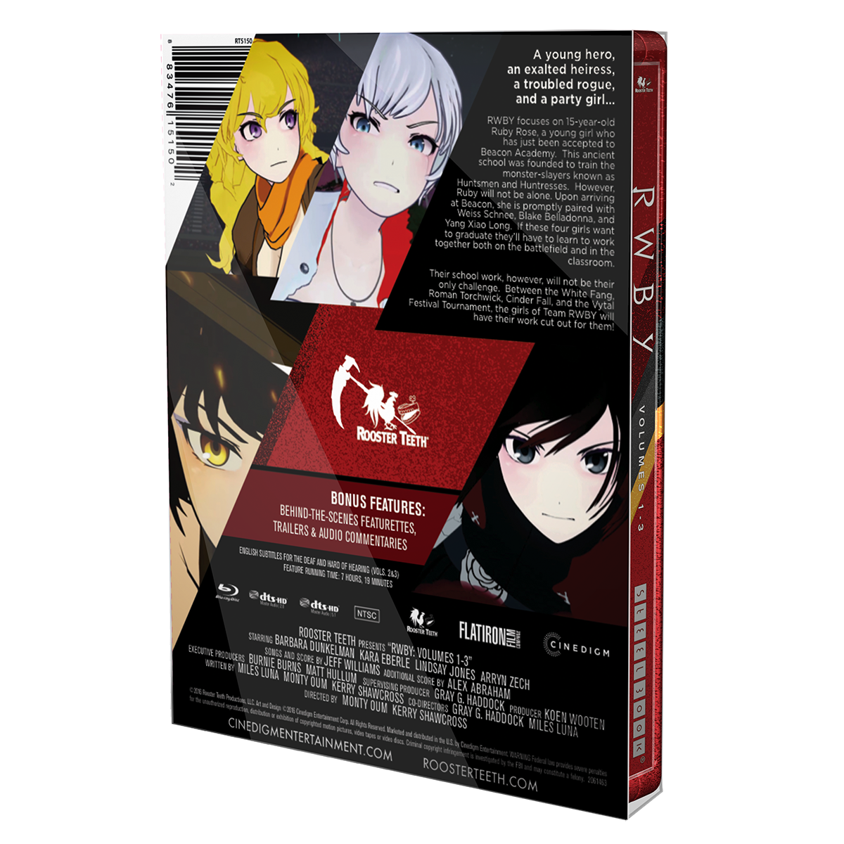 steelbook RWBY ruby yang anime manga animation  blu-ray home entertainment contv