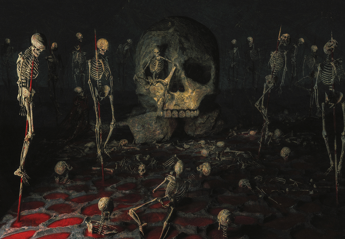 3D art CGI dark gustave dore hell horror inspiration skull wacom