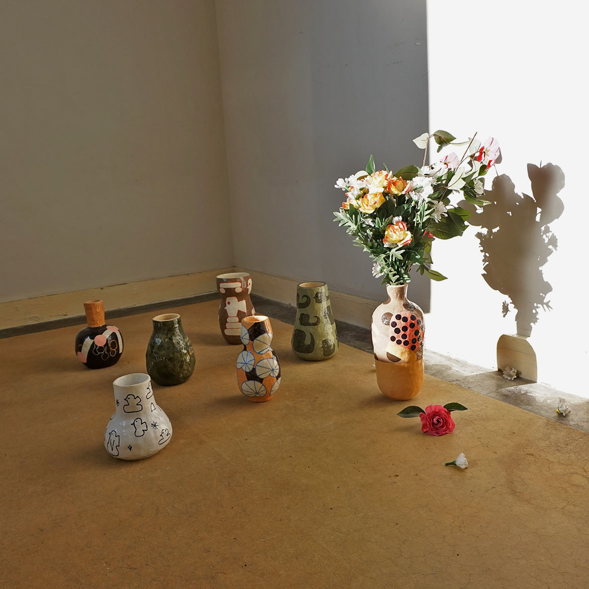 abran ceramic Flowers handmade interior design  lithuaniandesign Nature plants product design  Vase