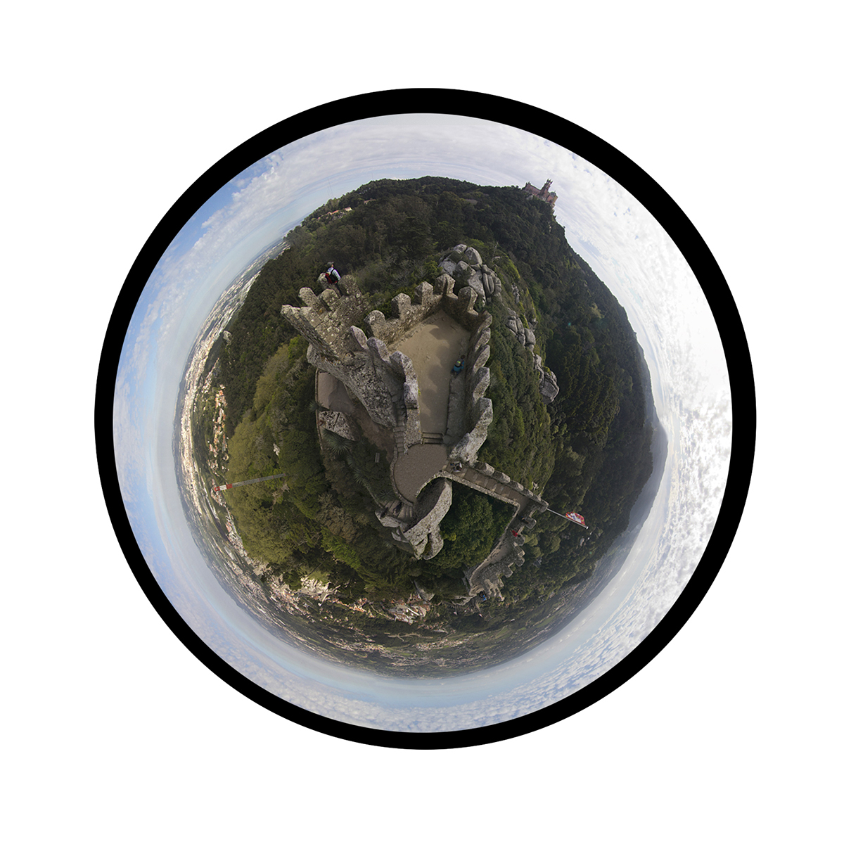 stereographic projection fisheye