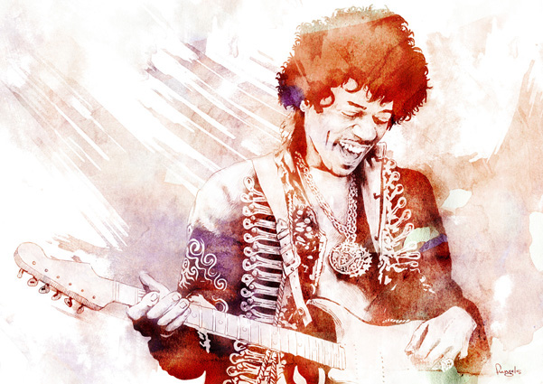 juan carlos andrades fungels juankafungels illofungels ilustración jerez Jimmy Hendrix