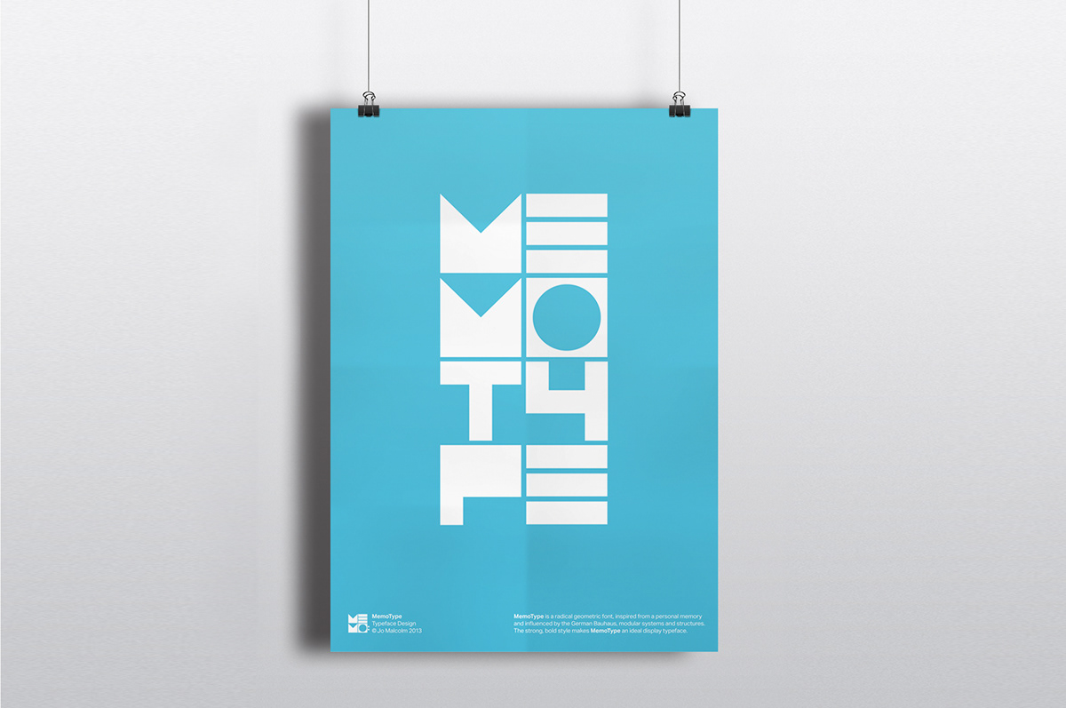 Memory  typography  posters  exhibition  identity  bold  display  geometric  colour  memo