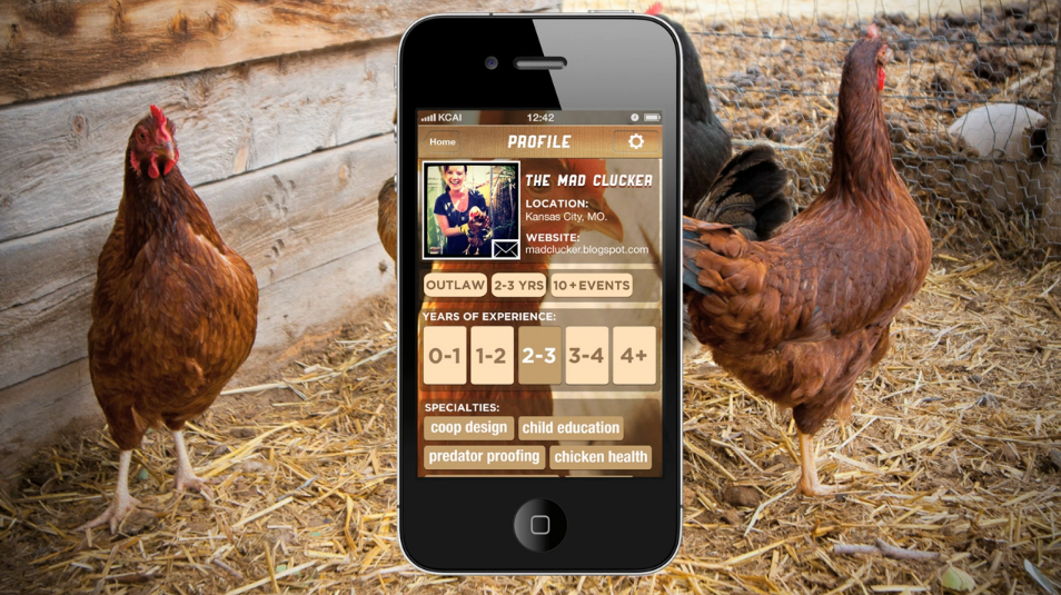 iphone  Application app Urban chicken farming user Experience graphic design interaction information kansas city art KCAI
