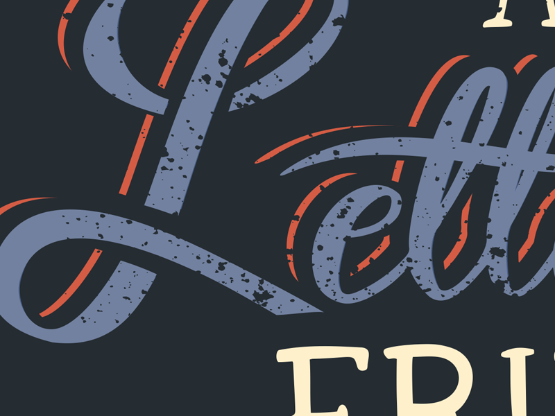 lettering type tipography design