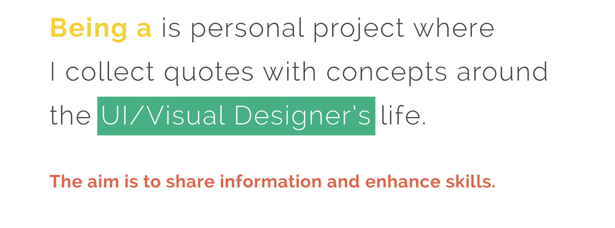 UI visual designer quote personal identity brand Karen sátiro