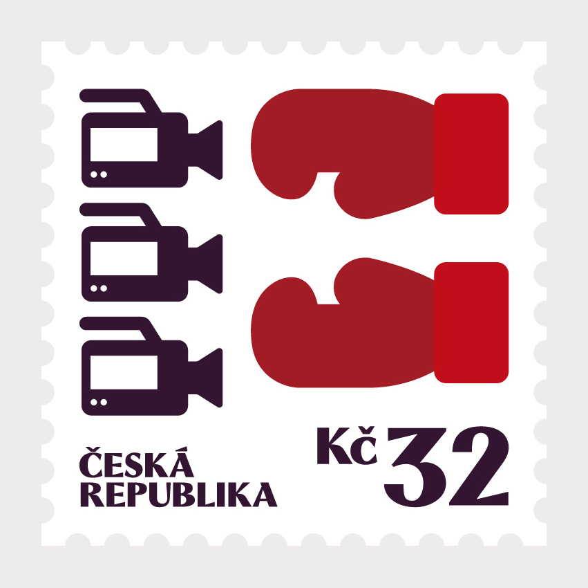stamps post Czech president drink sport smoking china Russia crown