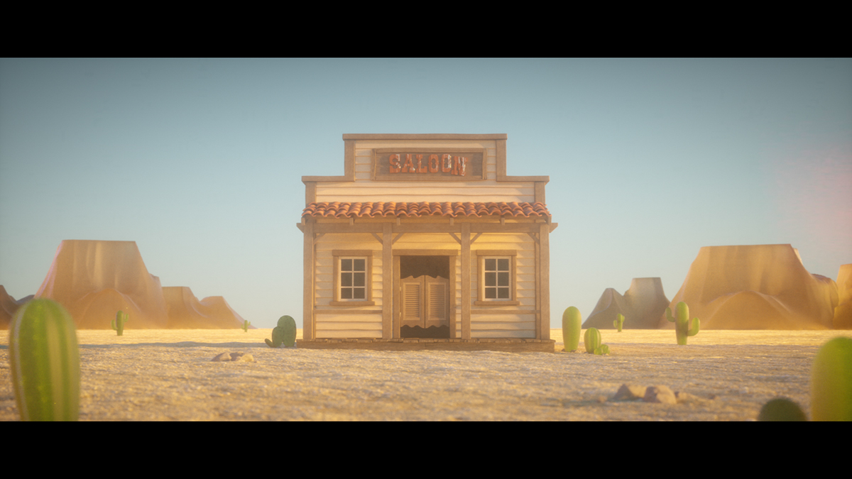 Node Fest gunslingers western wild west spaghetti western animation  cartoon Character octane cinema 4d