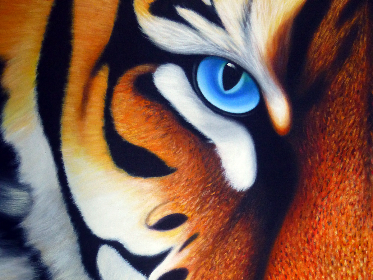 animal paint canvas gallery Art Gallery  bali face painting   artwork tiger