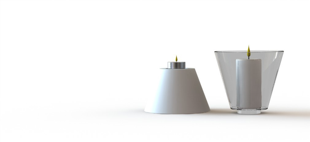 lamps tealights modular ceramics  colours