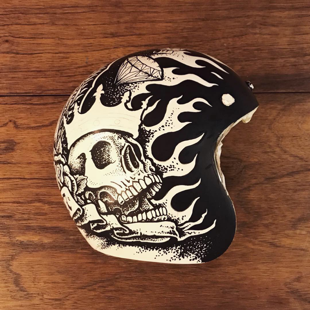 Guadalupe virgen skull artist argentina Artista ilustrador diseñador grafico eagle Helmet