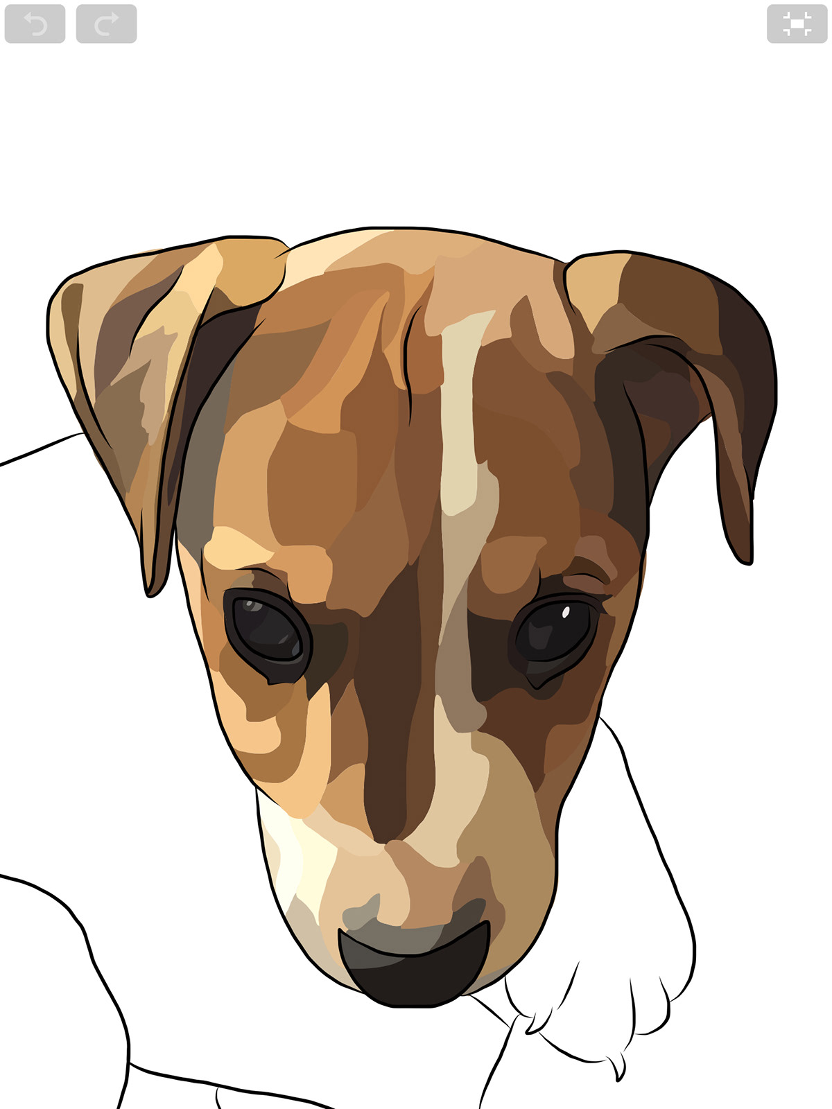 puppy portrait ILLUSTRATION  Drawing  illustrated art