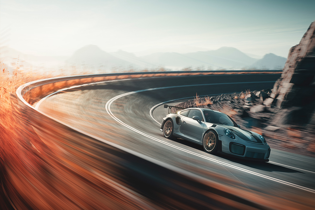 Adobe Portfolio automotive   CGI retouching  Porsche environment tracking motion blur rig Photography 