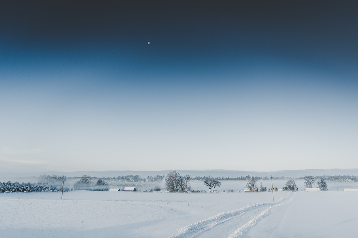 Landscape landscape photography Nature winter snow Photography  lithuania SKY