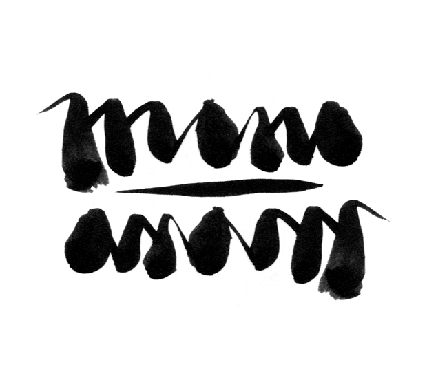 monotype brushpen blacklines blackwork lettering handmade font Hand Typography