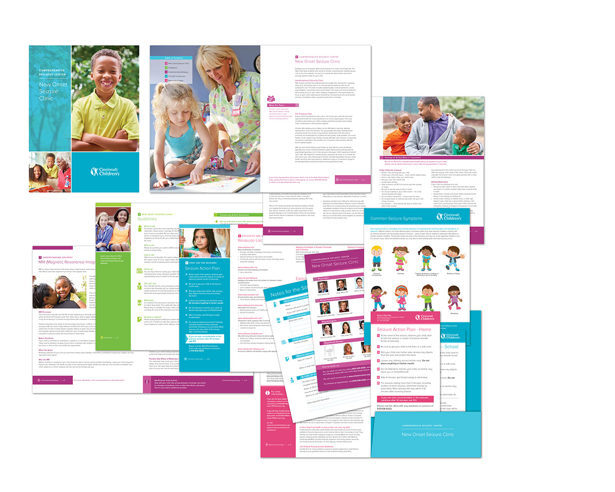 Adobe Portfolio healthcare hospital design Booklet inserts folder