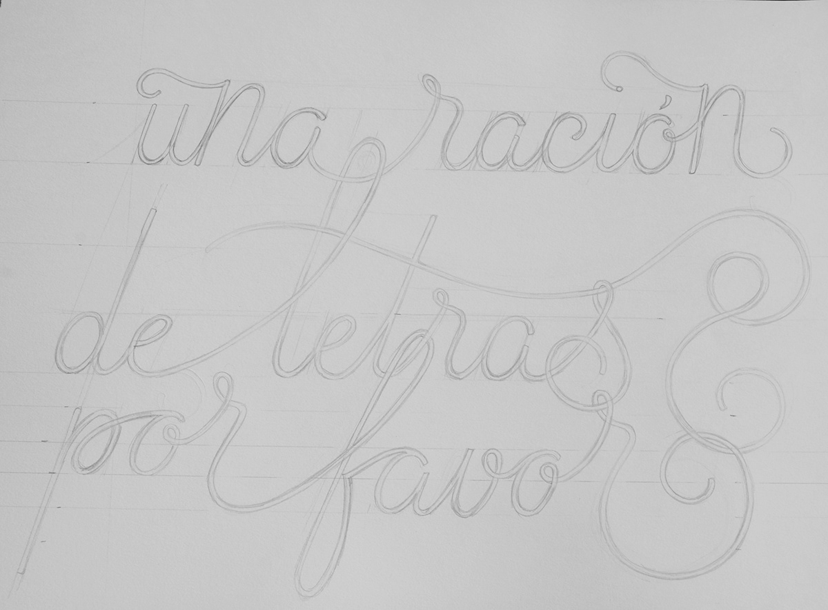 lettering boceto