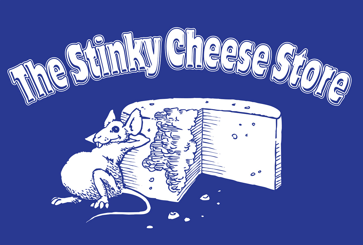 stinky cheese store mouse mouse drawing fat mouse mouse with cheese mandros imported foods cartoon mouse logan rogers s. mandros imported