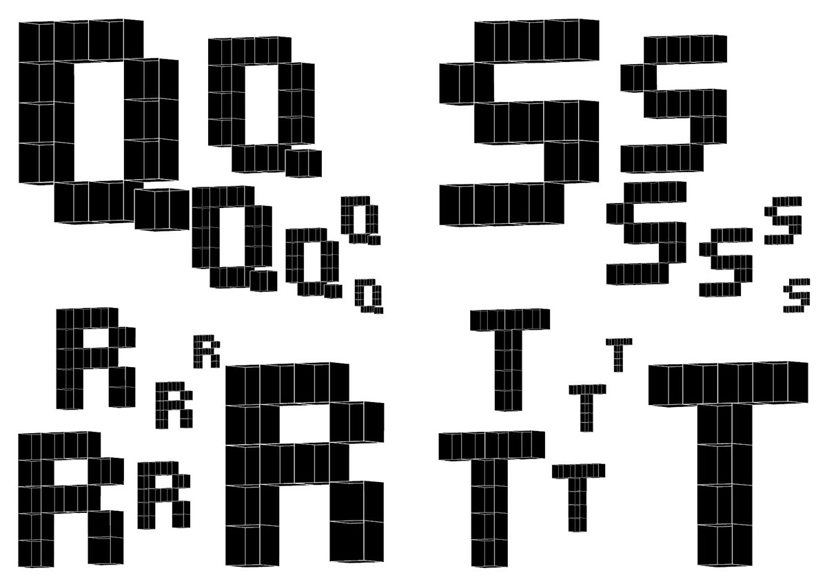 design lauriane bernard graphisme typo Typographie cube Cubi SketchUP vectoriel creation Illustrator InDesign licence strasbourg