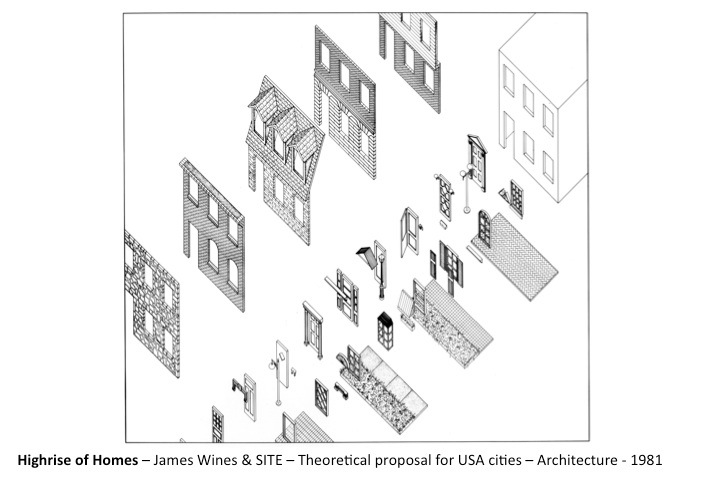 James Wines site housing structure architectural identity Proposal