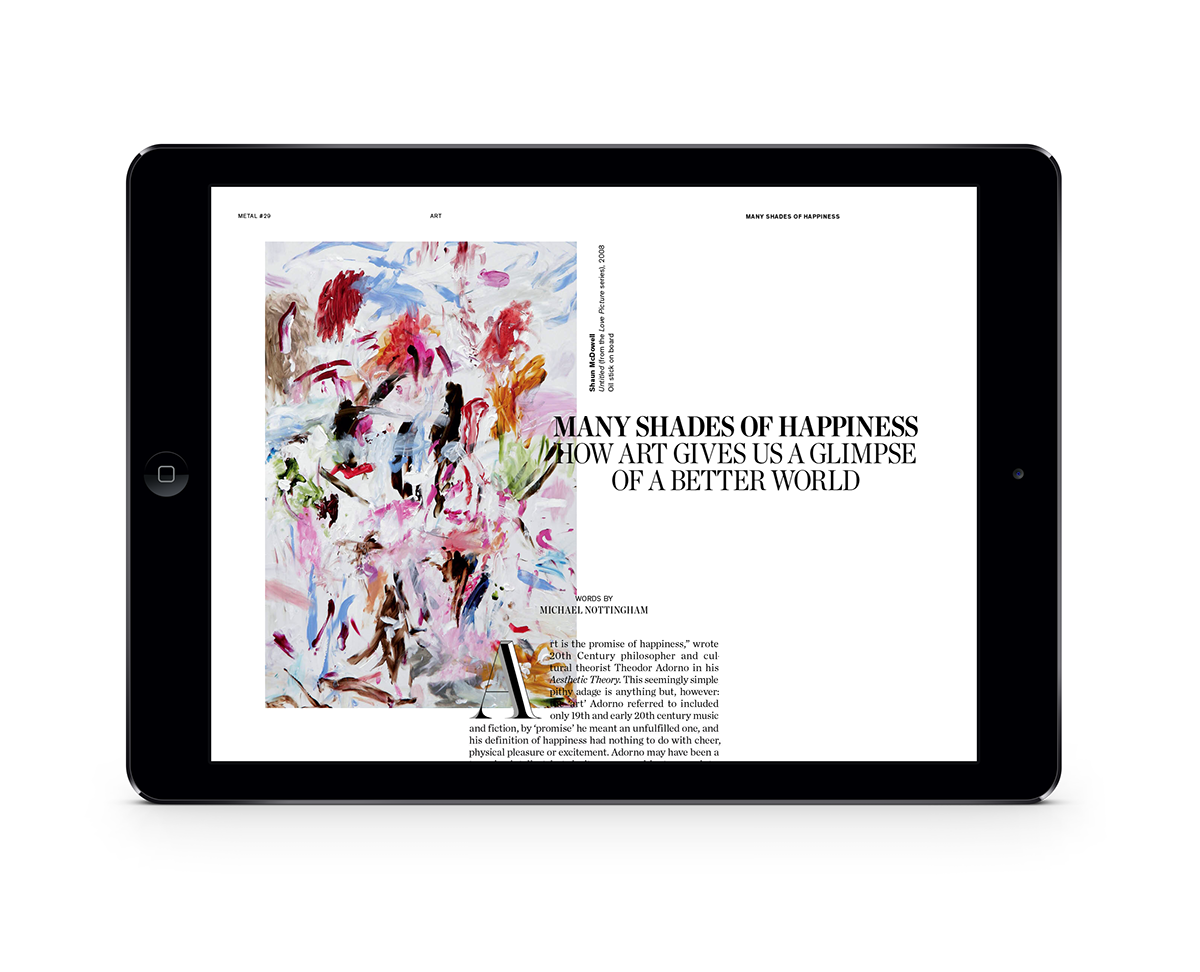 Metal Magazine magazine interactive graphic design ux UI iPad tablet app