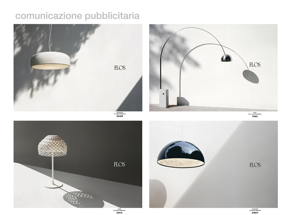 Flos  italy MILANO DESIGN WEEK Lamp made in italy communication limited edition black White silver milan brand minimal California Backery green