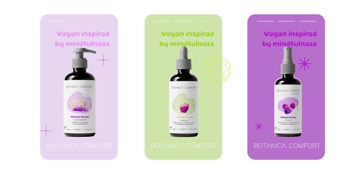 Branding design vegan shampoo packaging cosmetics beauty Brand Design Packaging shampoo haircare product design 