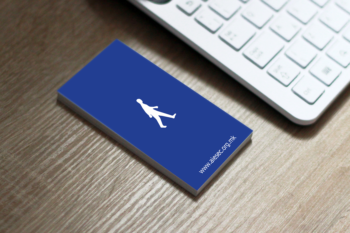 business card Mockup clean NGO organization 2 colors
