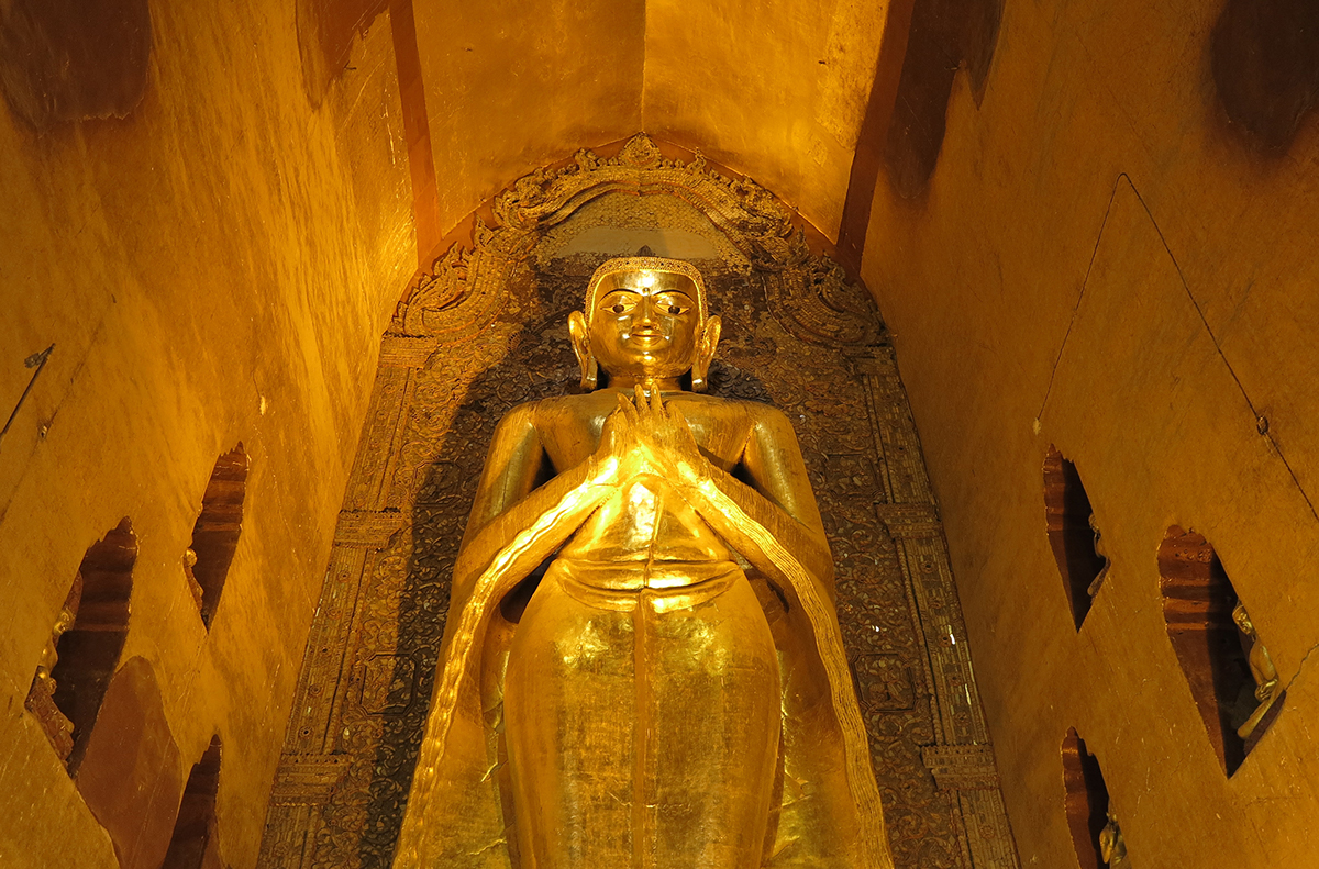 Travel myanmar burma Buddha gold italian design art