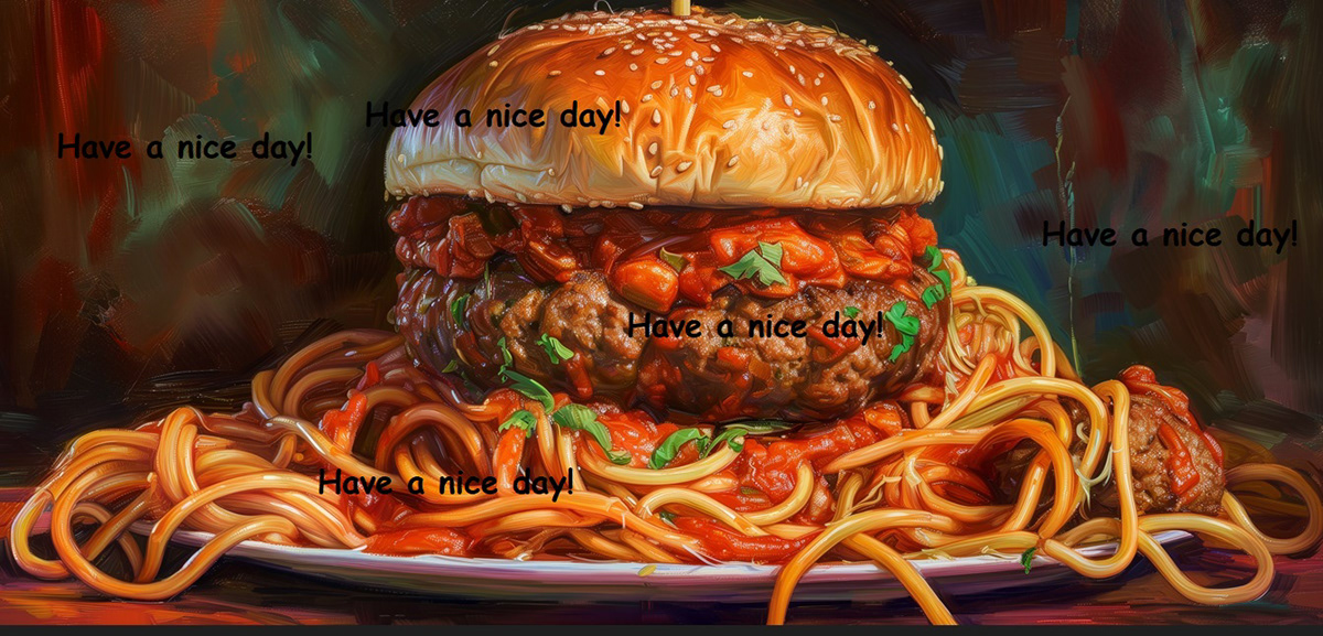 Food  hamburger america poster ironic Advertising  funny spaghetti italian Columbus Day
