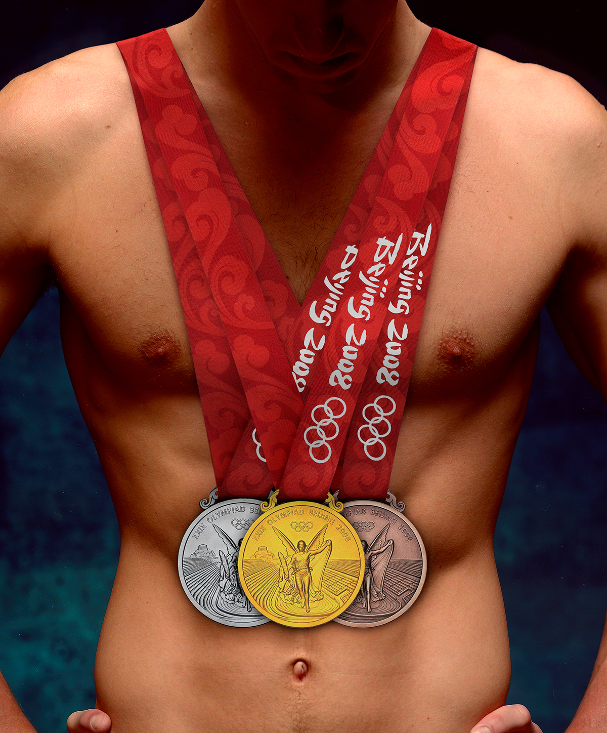 Michael Phelps composition medals swimming
