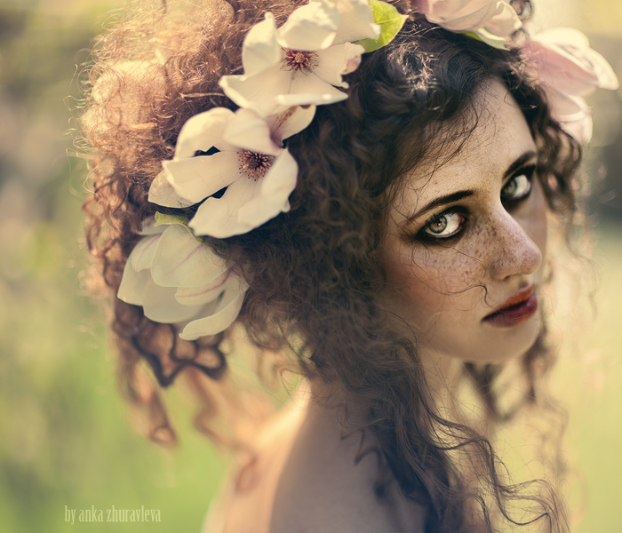 beauty fairy surreal mood emotive photoshop Editing  color portrait