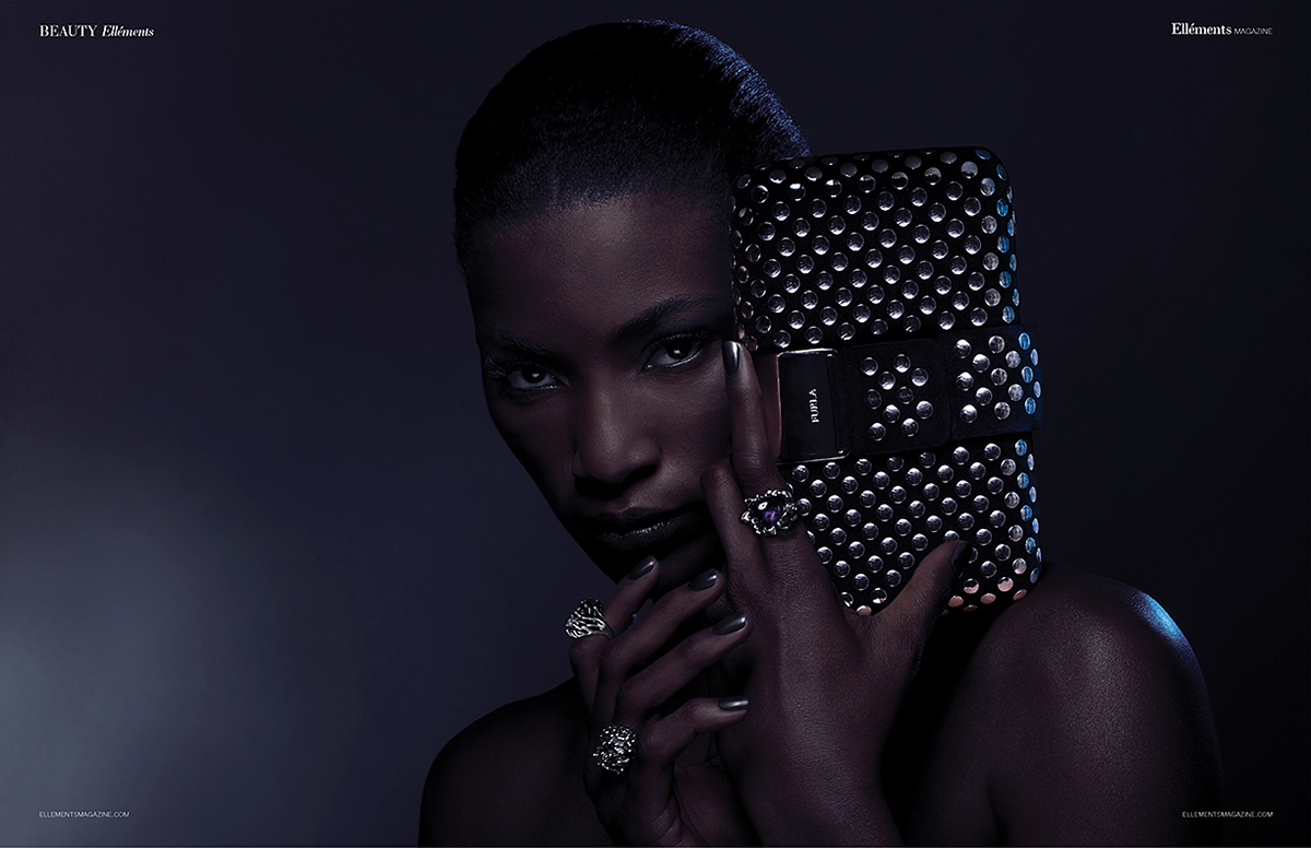 jewelry editorial handbags blackmodel beauty makeup Brooklyn edge lowlight dark