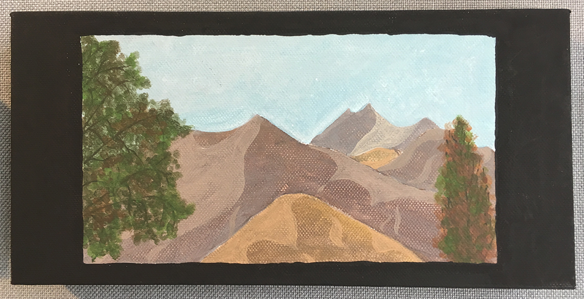 New Zealand Landscape hills mountains painting   seasons