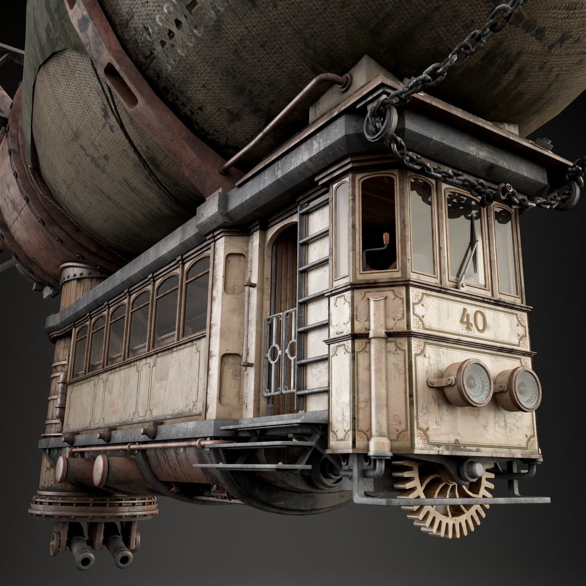 airship pirates STEAMPUNK Military mechanical