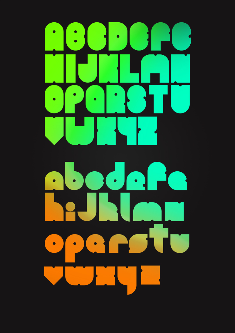 display type font Fruit