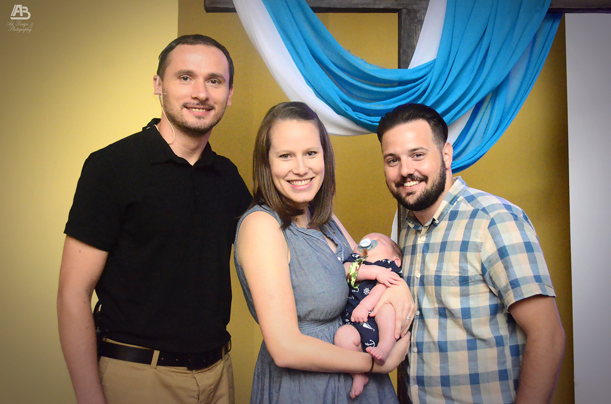 blessinh First child baby boy happy family portraits special event Love joy smiles church