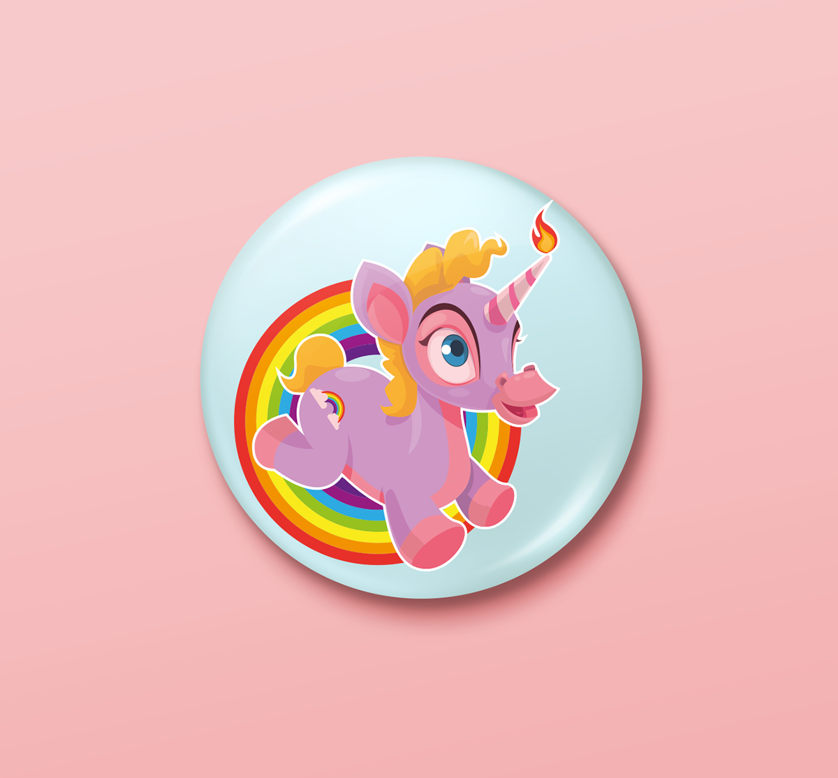 lizard club badge unicorn