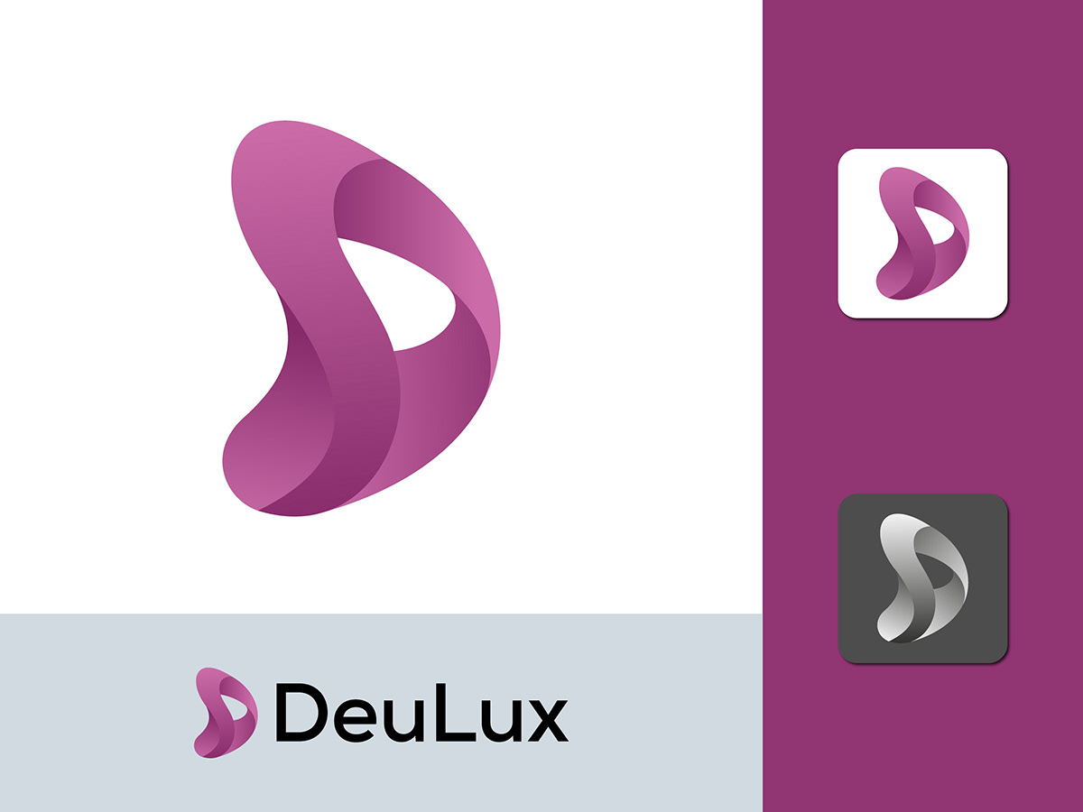 DeuLux 'D' Letter Logo Design on Behance